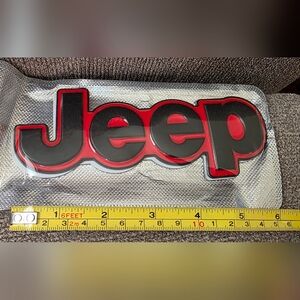 Jeep Metal Emblem Badge Adhesive Back 15x5cm Choose A color
